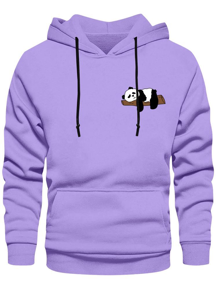     			fashion and youth Cotton Blend Hooded Men's Sweatshirt - Purple ( Pack of 1 )