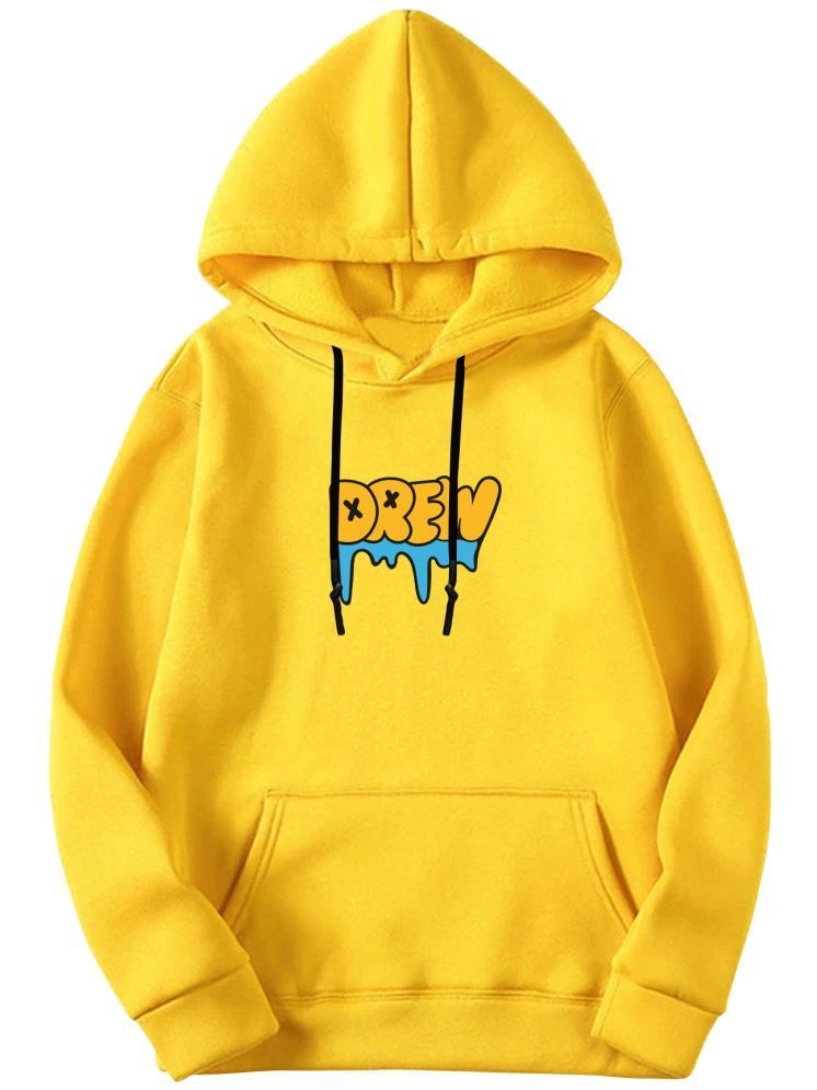     			fashion and youth Cotton Blend Hooded Men's Sweatshirt - Yellow ( Pack of 1 )