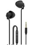 hitage HB-726 SLEEP 3.5 mm Wired Earphone In Ear Comfortable In Ear Fit Black