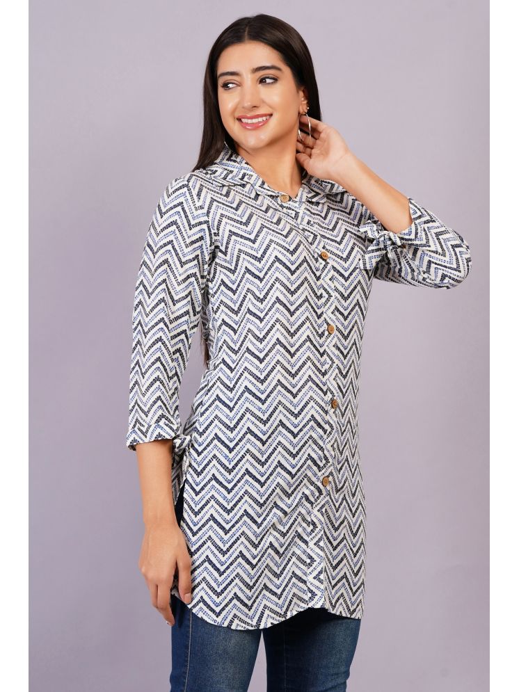     			Jyoti Rayon Printed Straight Women's Kurti - Grey ( Pack of 1 )