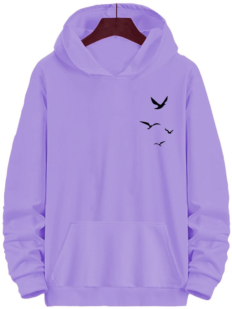     			fashion and youth Cotton Blend Hooded Men's Sweatshirt - Purple ( Pack of 1 )