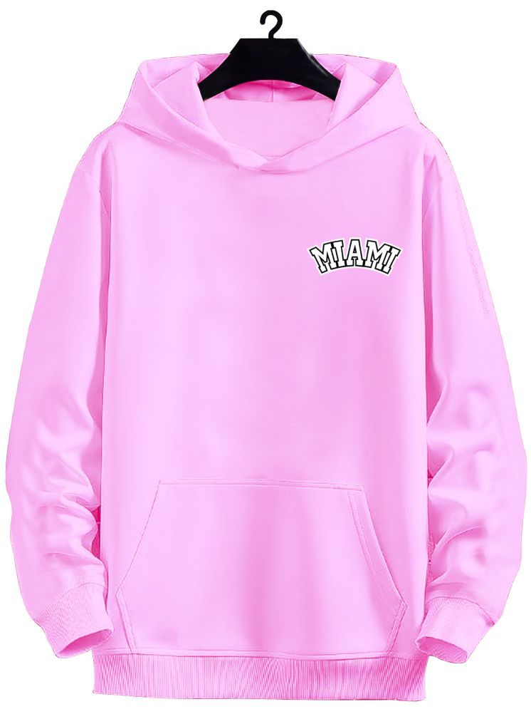     			fashion and youth Cotton Blend Hooded Men's Sweatshirt - Pink ( Pack of 1 )