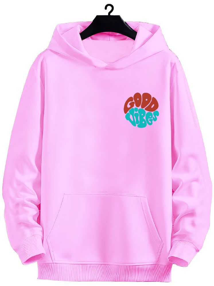     			fashion and youth Cotton Blend Hooded Men's Sweatshirt - Pink ( Pack of 1 )