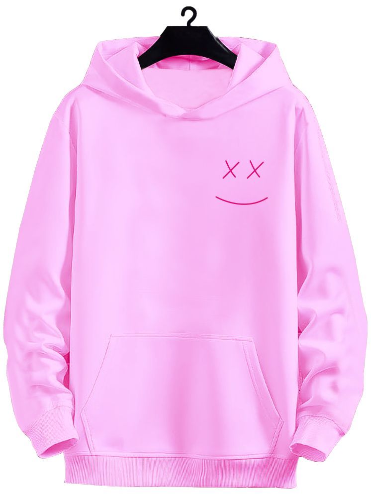     			fashion and youth Cotton Blend Hooded Men's Sweatshirt - Pink ( Pack of 1 )