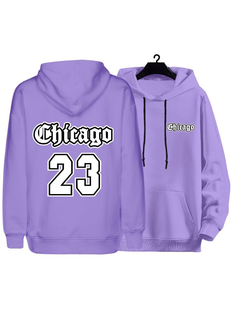     			fashion and youth Cotton Blend Hooded Men's Sweatshirt - Purple ( Pack of 1 )