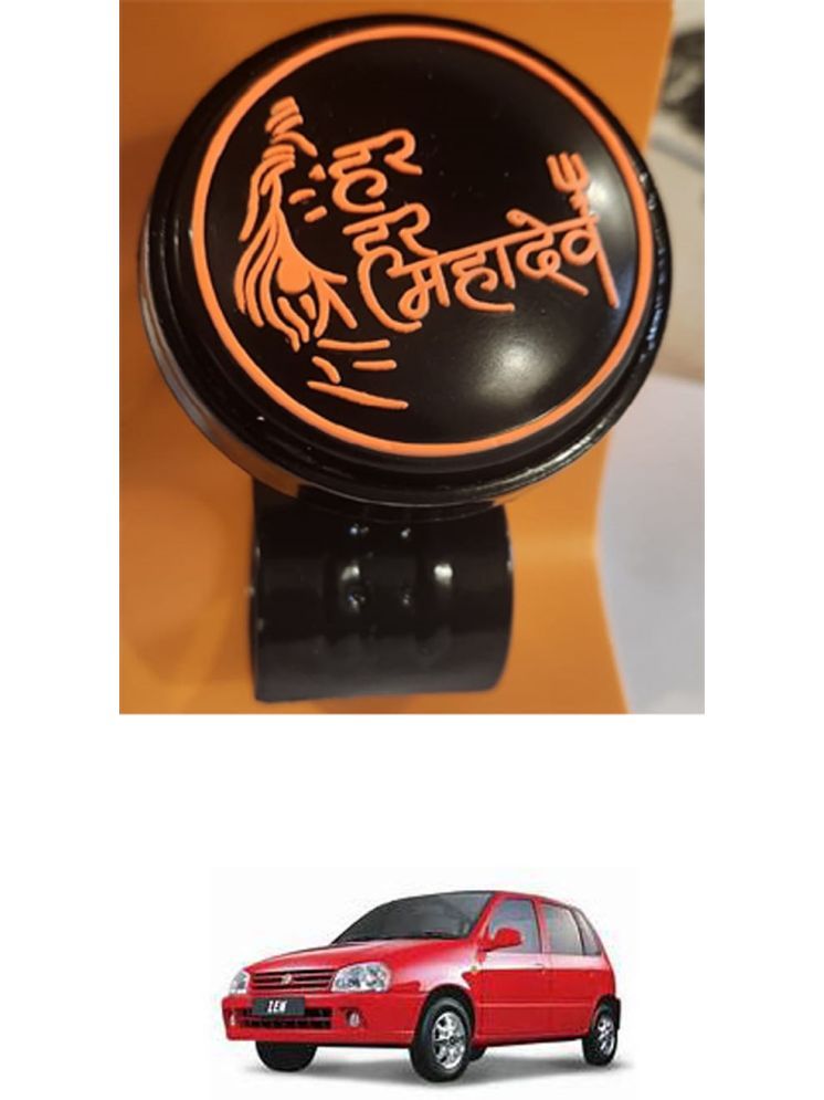     			Car Steering Knob (Har Har Mahadev, Pack Of 1) For Maruti Suzuki Zen