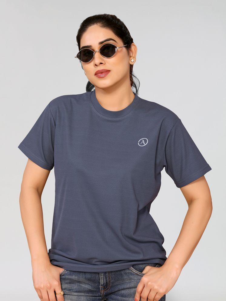     			Kashvi Grey Lycra Regular Fit Women's T-Shirt ( Pack of 1 )