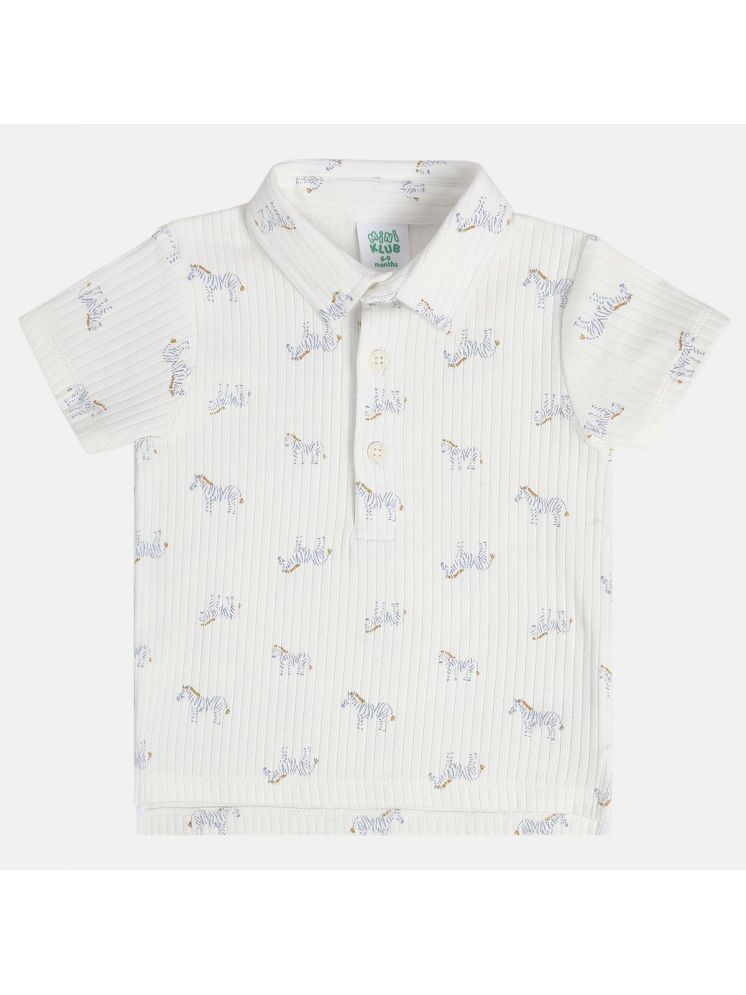     			MINI KLUB White Baby Boy Polo T-Shirt ( Pack of 1 )