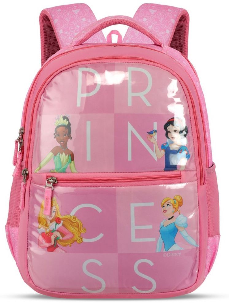     			Priority Pink Polyester Backpack For Kids