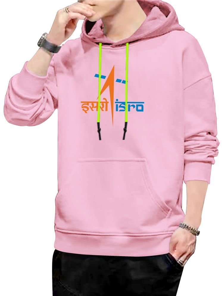     			fashion and youth Cotton Blend Hooded Men's Sweatshirt - Pink ( Pack of 1 )