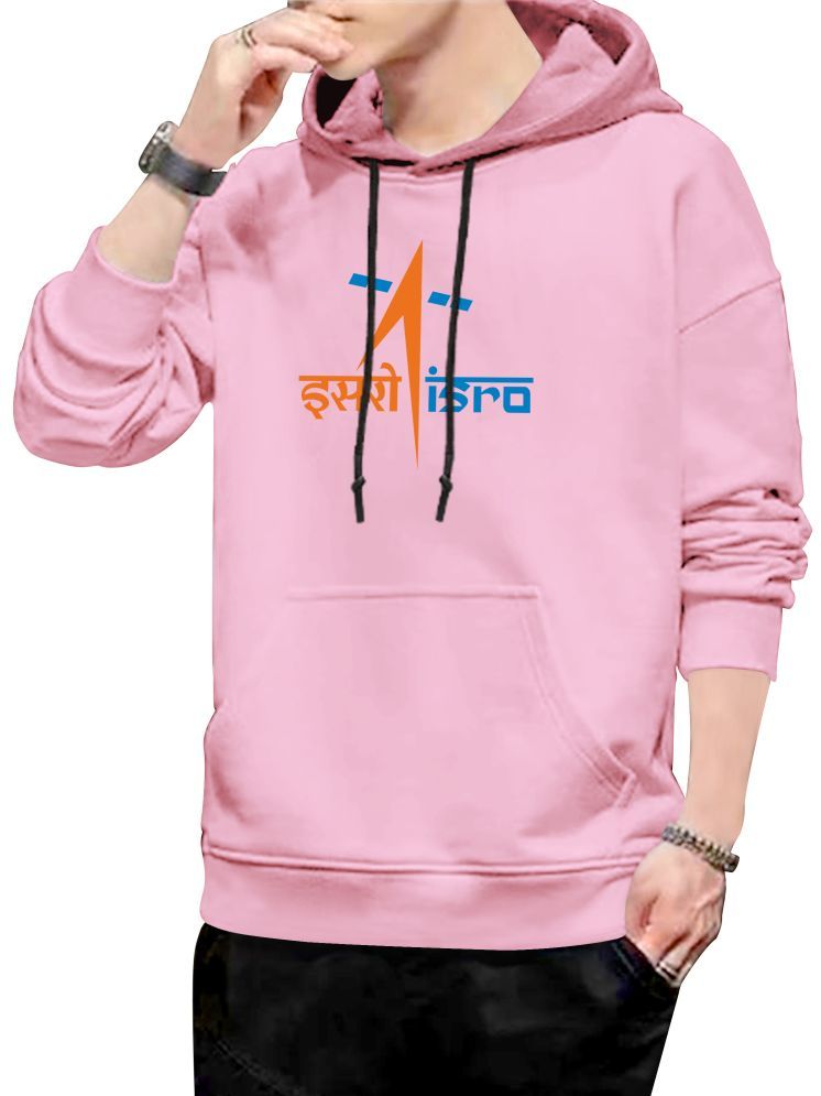     			fashion and youth Cotton Blend Hooded Men's Sweatshirt - Pink ( Pack of 1 )