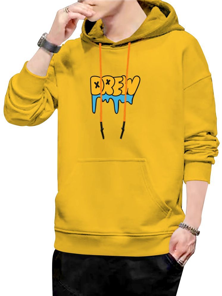     			fashion and youth Cotton Blend Hooded Men's Sweatshirt - Yellow ( Pack of 1 )