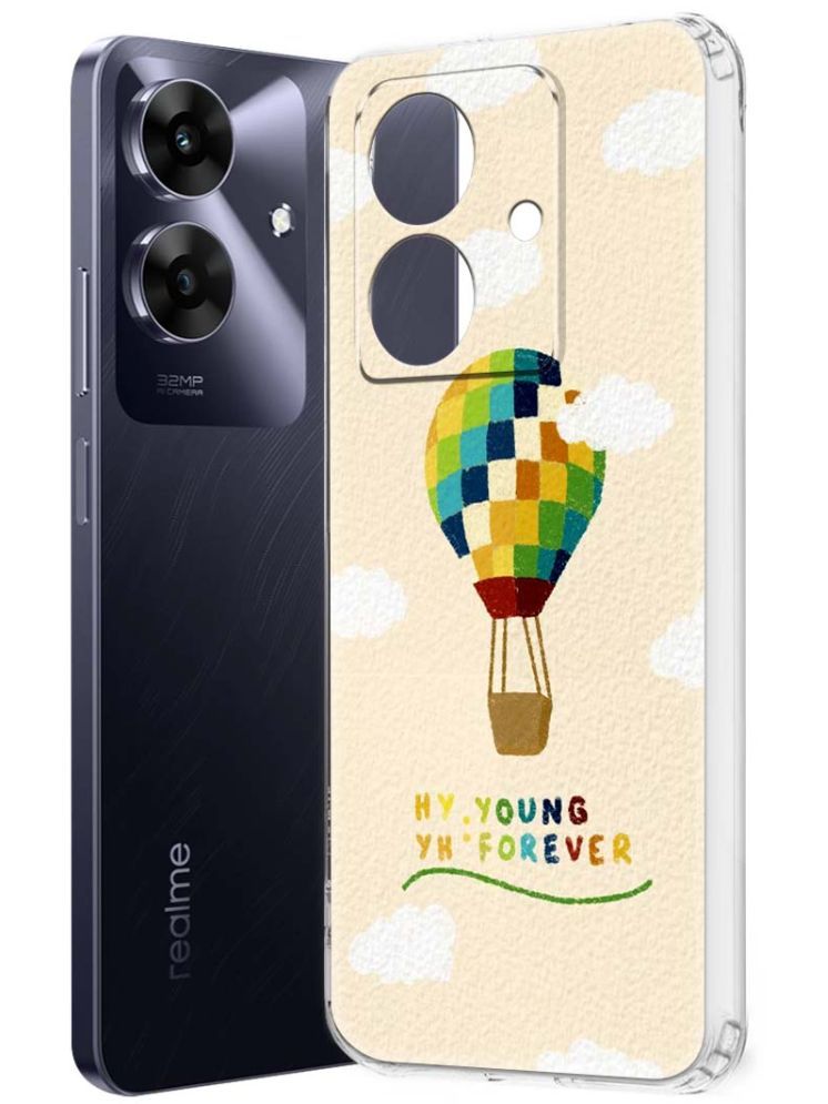     			NBOX Multicolor Printed Back Cover Silicon Compatible For Realme Narzo N61 ( Pack of 1 )