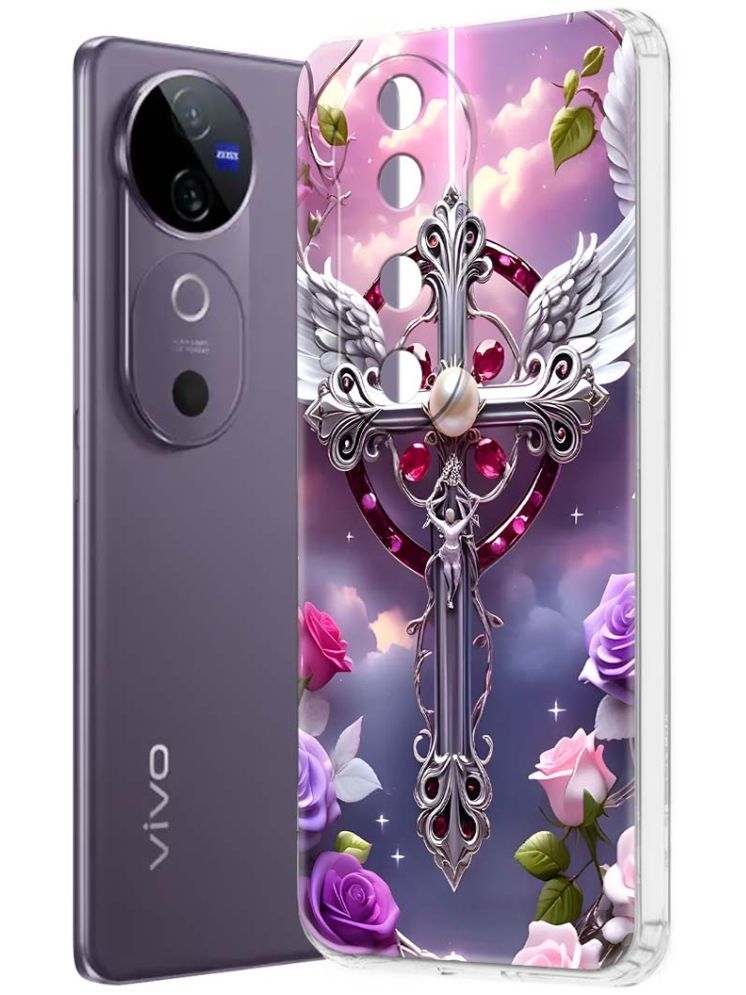     			NBOX Multicolor Printed Back Cover Silicon Compatible For Vivo V40 5G ( Pack of 1 )