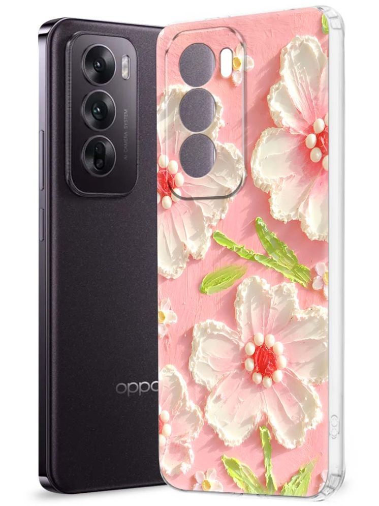     			NBOX Multicolor Printed Back Cover Silicon Compatible For Oppo Reno 12 5G ( Pack of 1 )