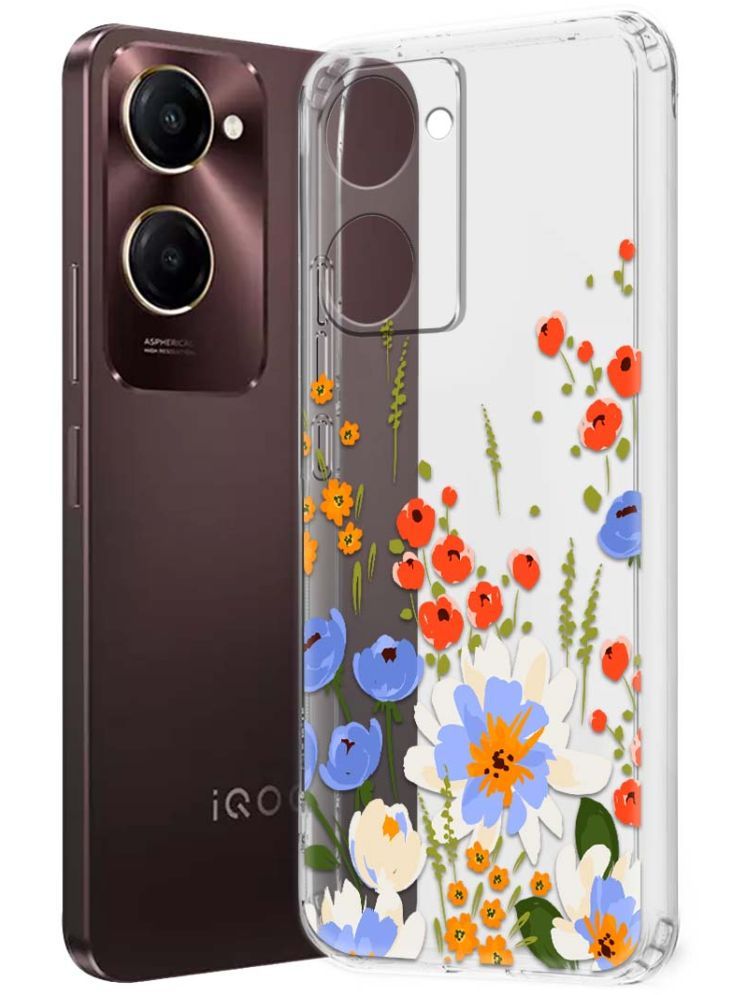     			NBOX Multicolor Printed Back Cover Silicon Compatible For iQOO Z9 Lite 5G ( Pack of 1 )