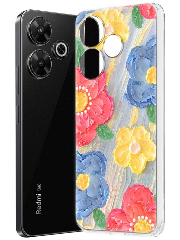     			NBOX Multicolor Printed Back Cover Silicon Compatible For Redmi 13 5G ( Pack of 1 )