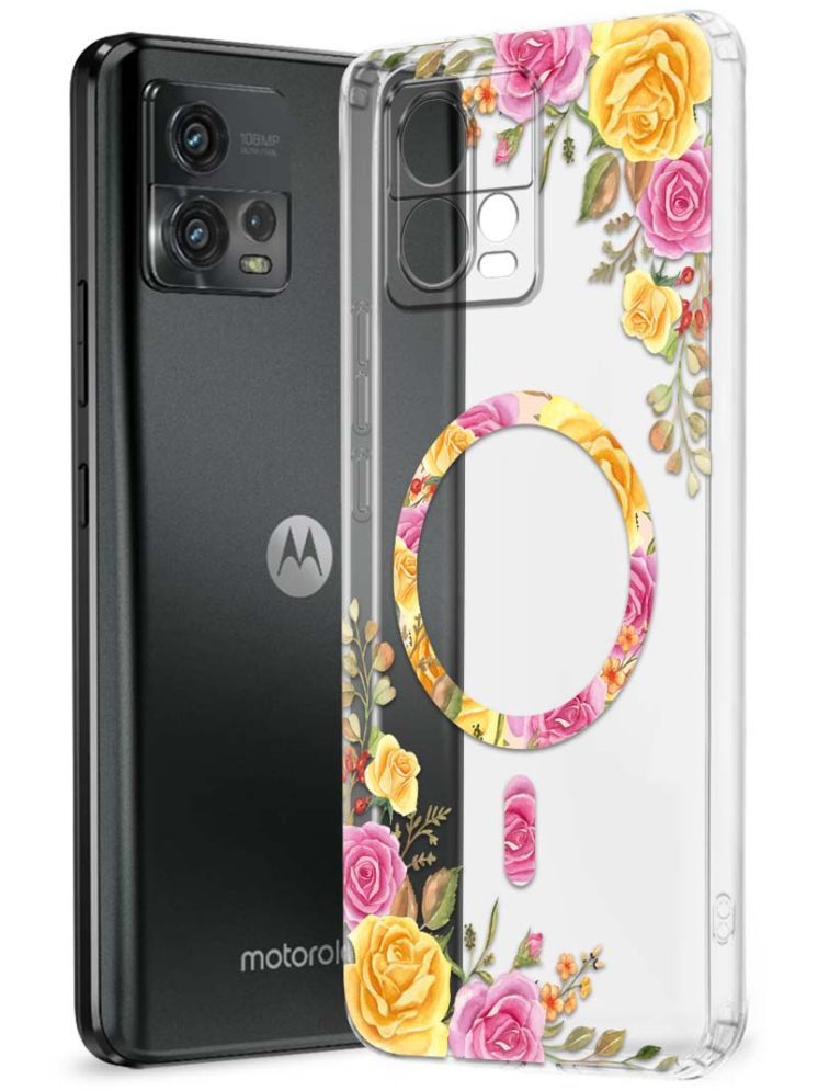     			NBOX Multicolor Printed Back Cover Silicon Compatible For Motorola G72 ( Pack of 1 )