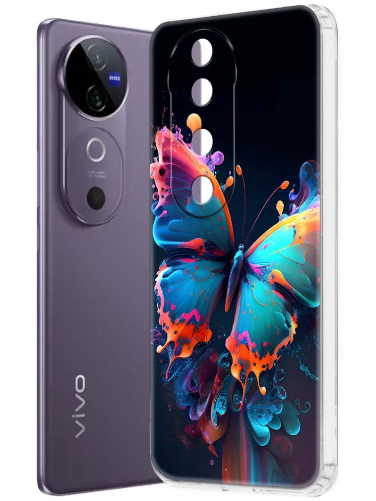     			NBOX Multicolor Printed Back Cover Silicon Compatible For Vivo V40 5G ( Pack of 1 )