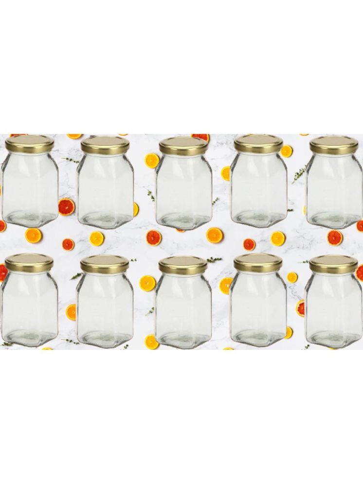     			1st Time Glass Container Jar Glass Transparent Utility Container ( Set of 10 )