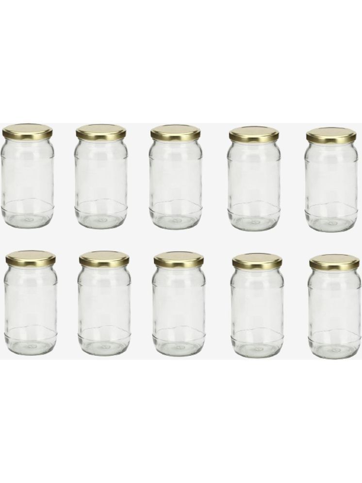     			1st Time Glass Container Jar Glass Transparent Utility Container ( Set of 10 )