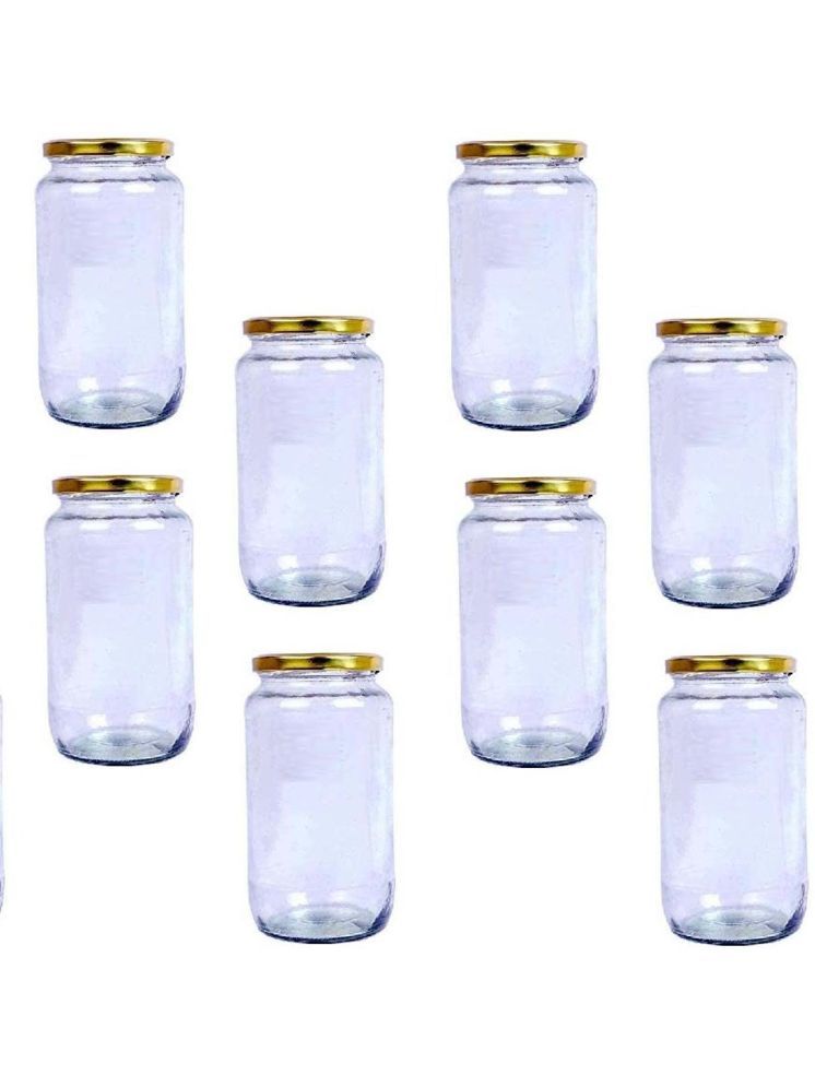     			1st Time Glass Container Jar Glass Transparent Utility Container ( Set of 8 )