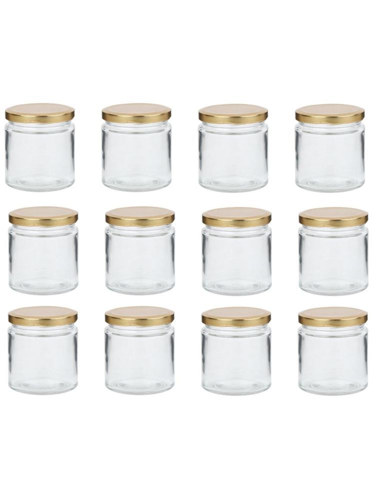     			1st Time Glass Container Jar Glass Transparent Utility Container ( Set of 12 )