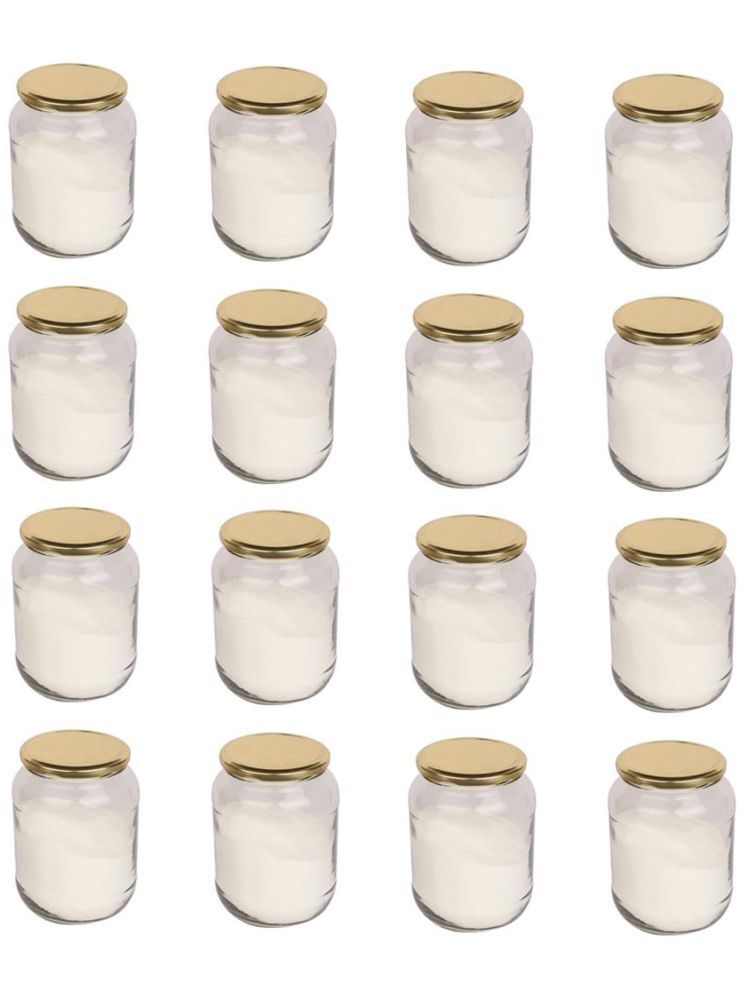     			1st Time Glass Container Jar Glass Transparent Utility Container ( Set of 16 )