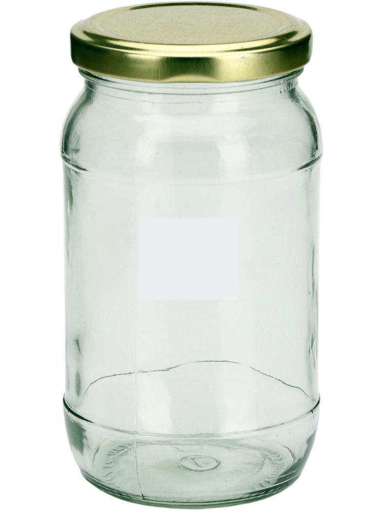     			1st Time Glass Container Jar Glass Transparent Cookie Container ( Set of 1 )