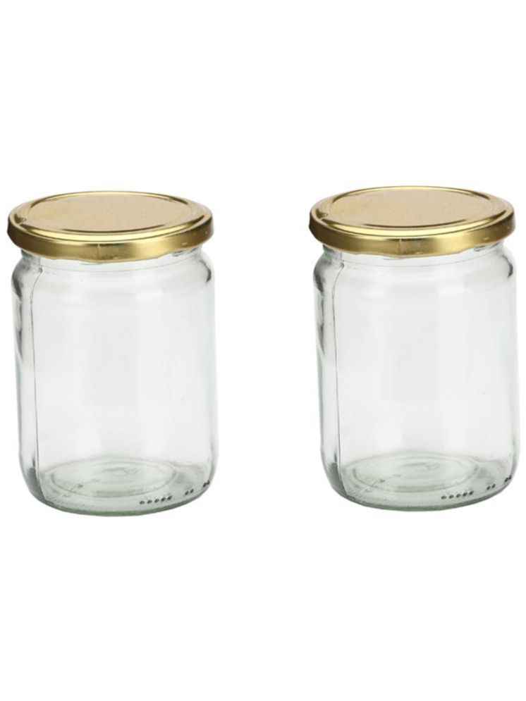     			1st Time Glass Container Jar Glass Transparent Utility Container ( Set of 2 )