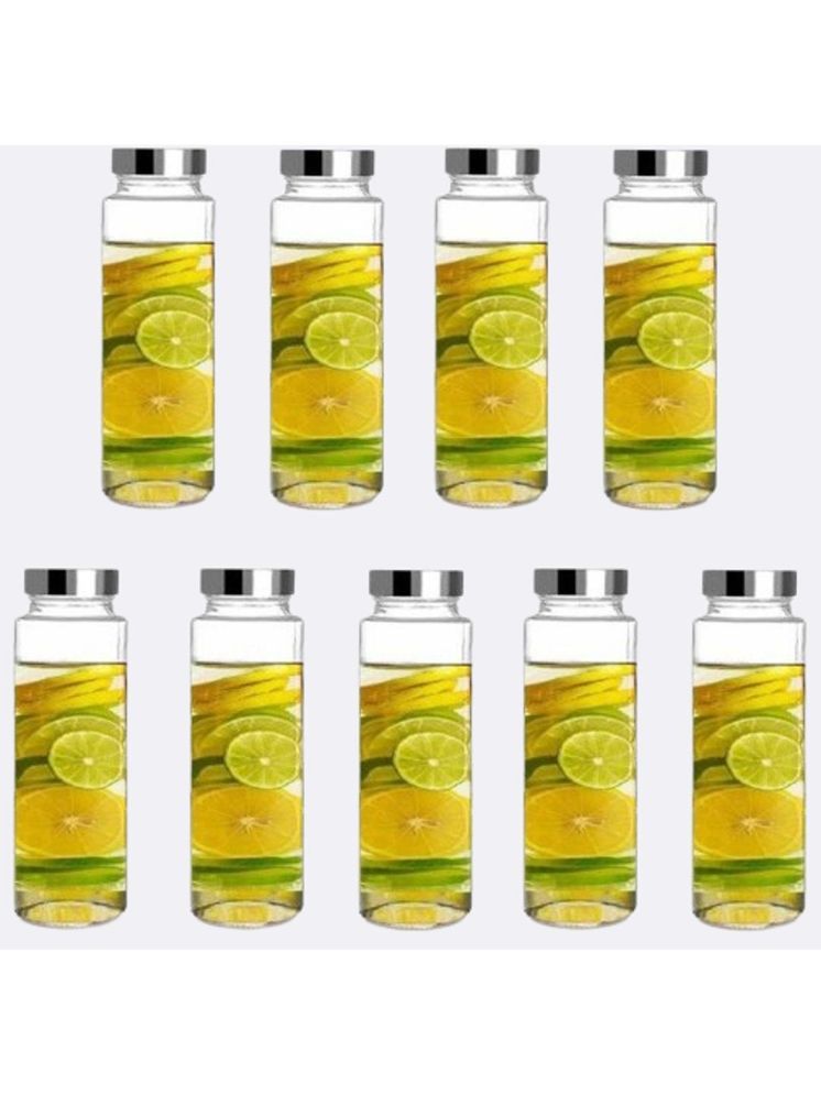     			1st Time Glass Container Jar Glass Transparent Utility Container ( Set of 9 )