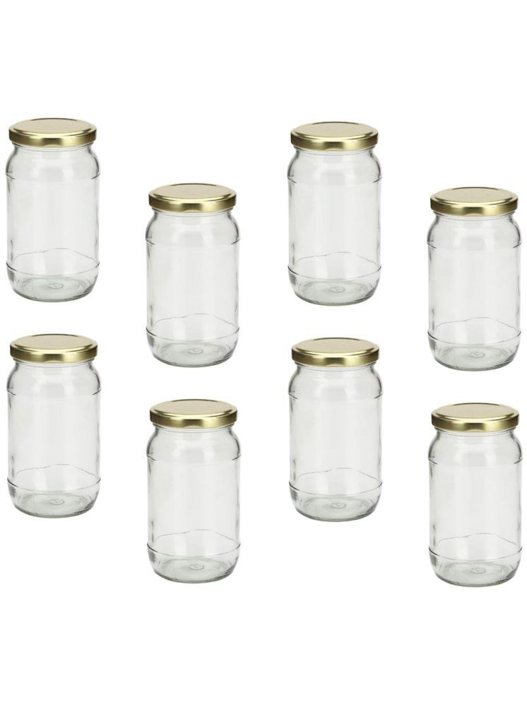     			1st Time Glass Container Jar Glass Transparent Utility Container ( Set of 8 )