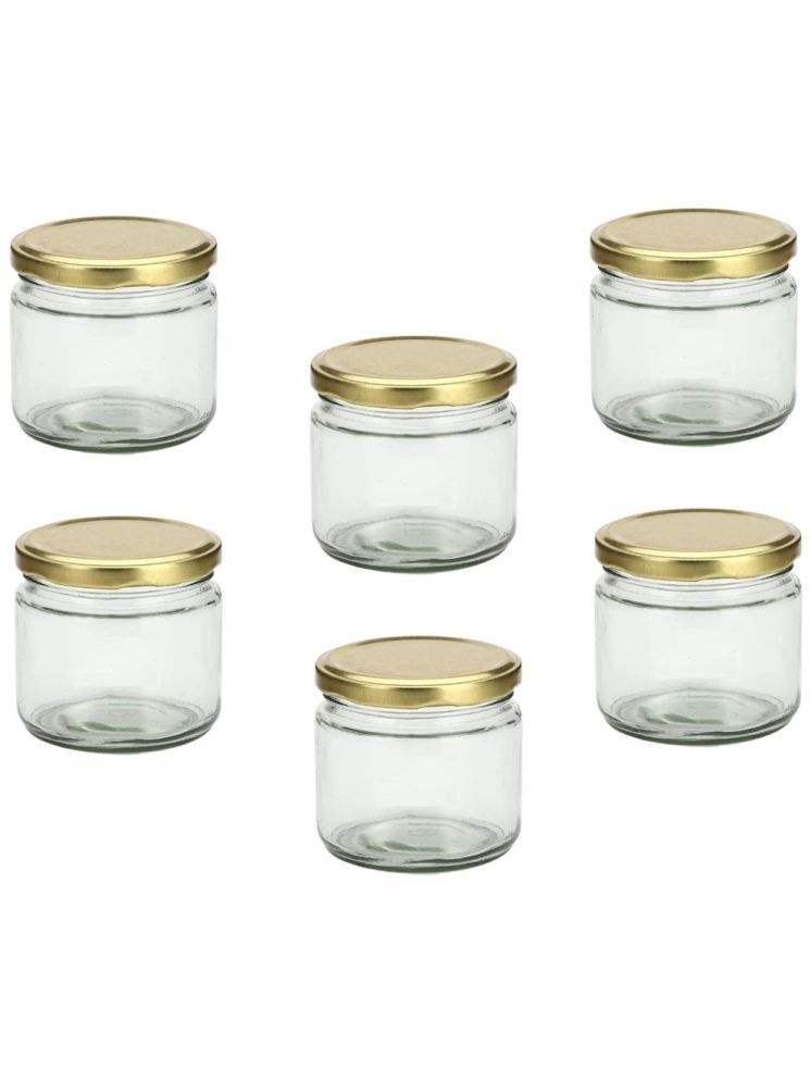     			1st Time Glass Container Jar Glass Transparent Utility Container ( Set of 6 )