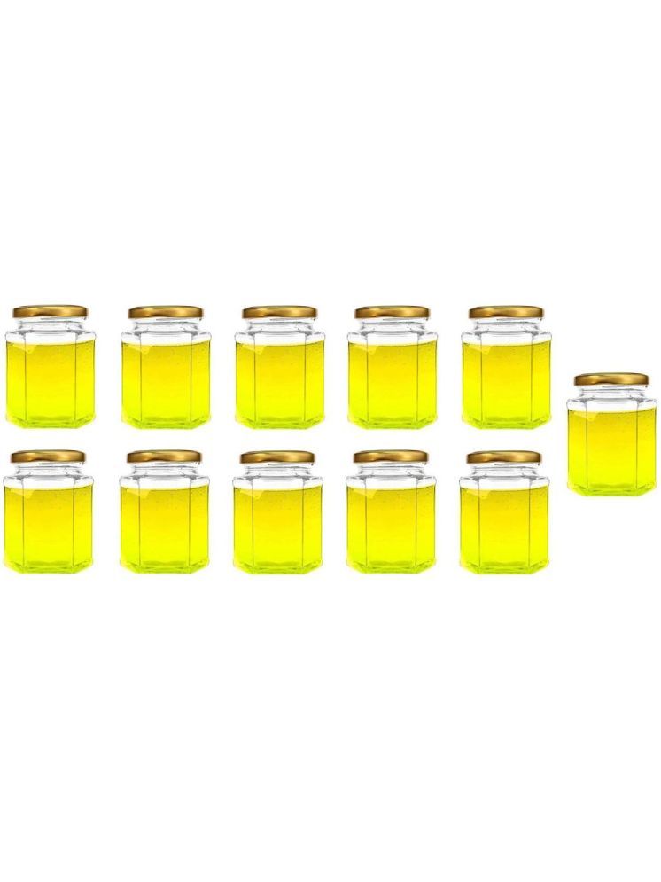     			1st Time Glass Container Jar Glass Transparent Utility Container ( Set of 11 )