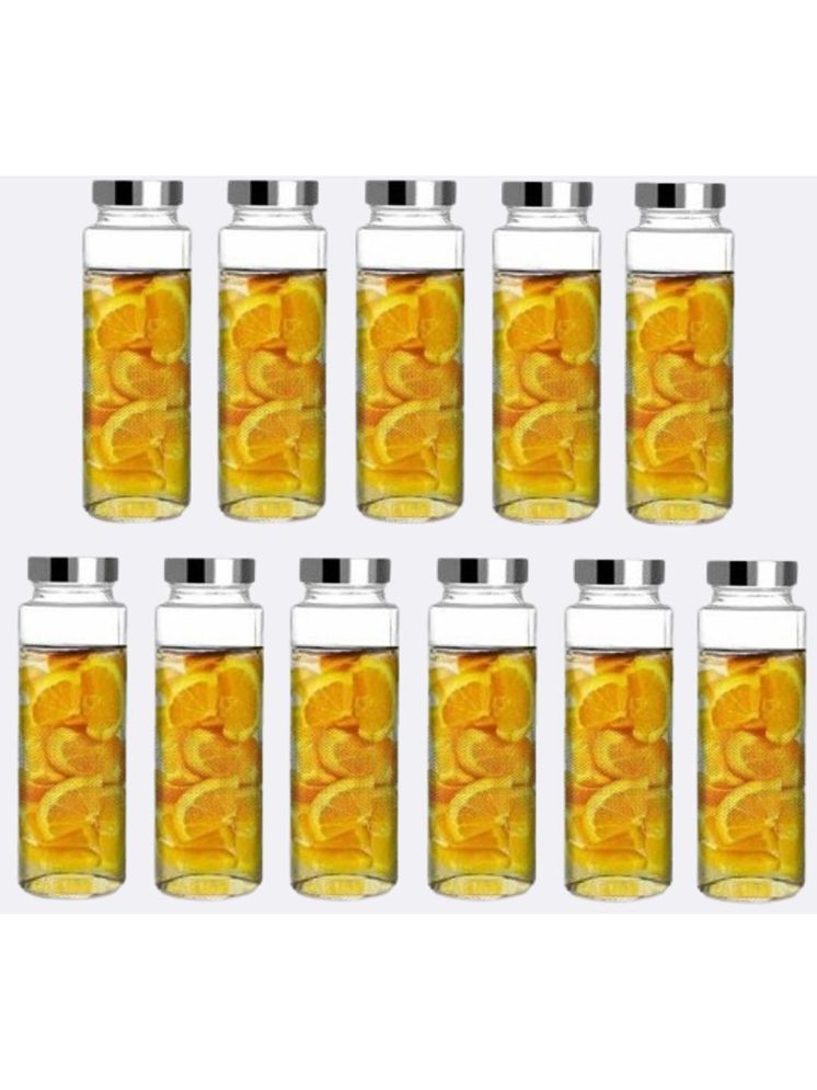     			1st Time Glass Container Jar Glass Transparent Utility Container ( Set of 11 )