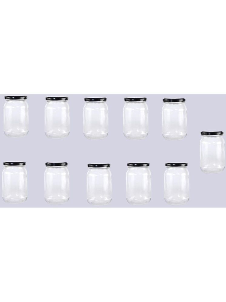     			1st Time Glass Container Jar Glass Transparent Utility Container ( Set of 11 )