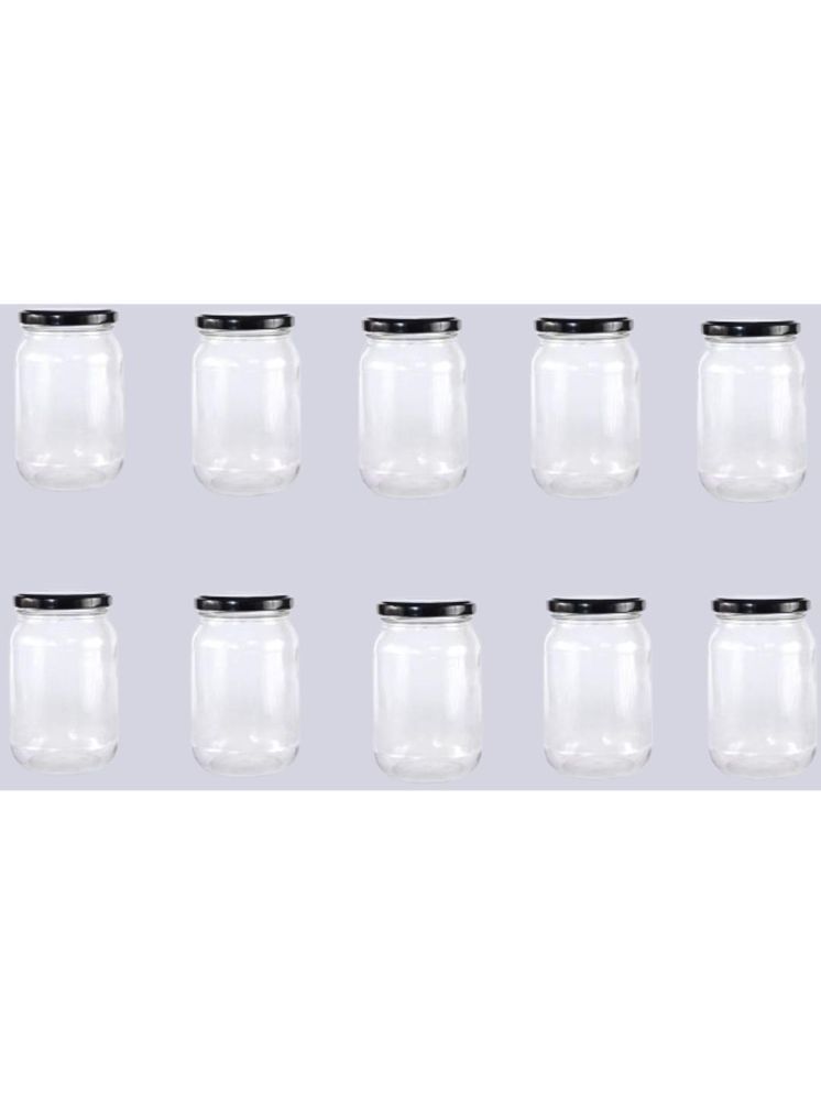     			1st Time Glass Container Jar Glass Transparent Utility Container ( Set of 10 )