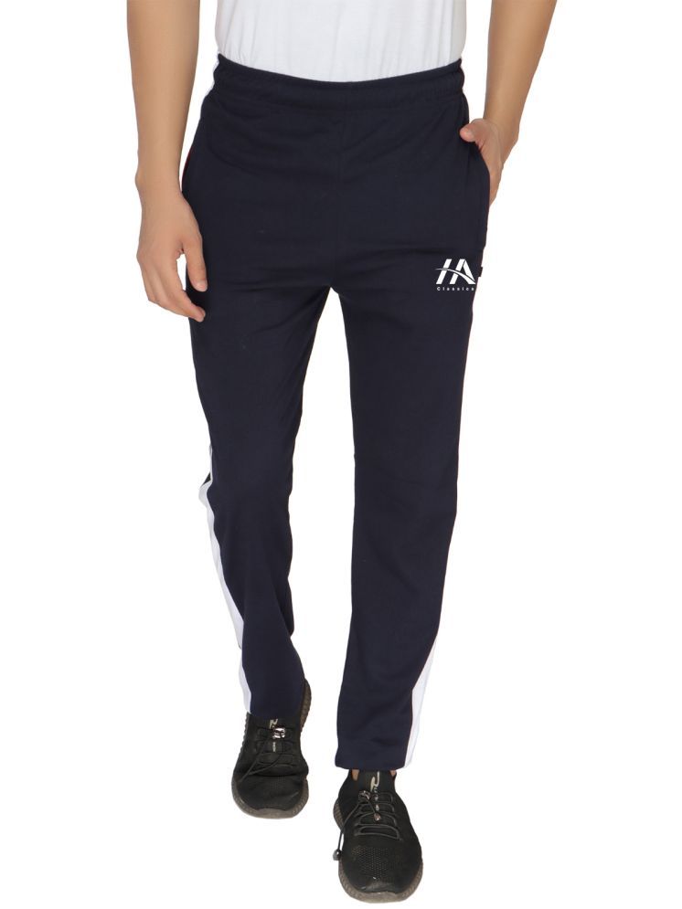     			AZF Navy Blue Cotton Blend Men's Trackpants ( Pack of 1 )