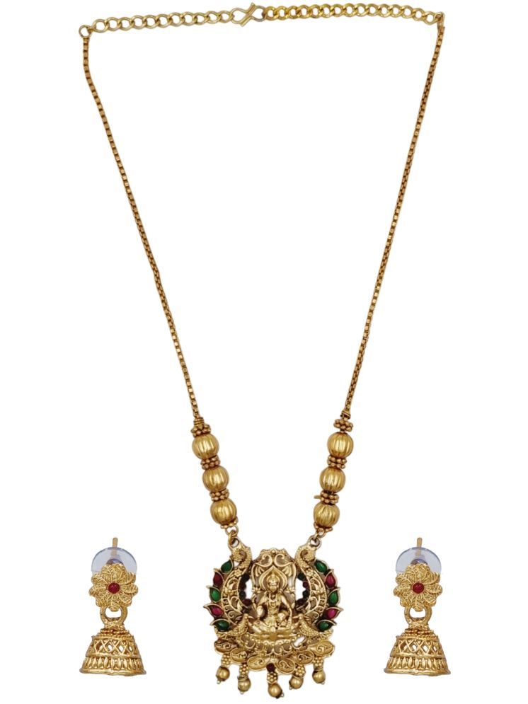     			Aarnaa Multi Color Alloy Necklace Set ( Pack of 1 )