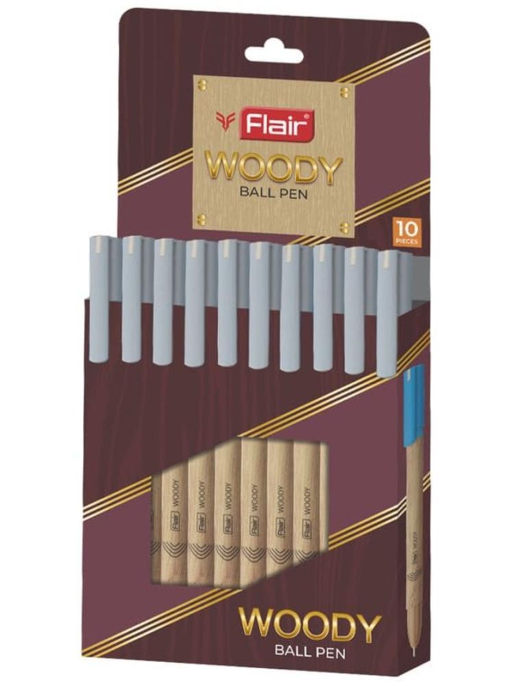     			Flair Black Ball Pen ( Pack of 10 )