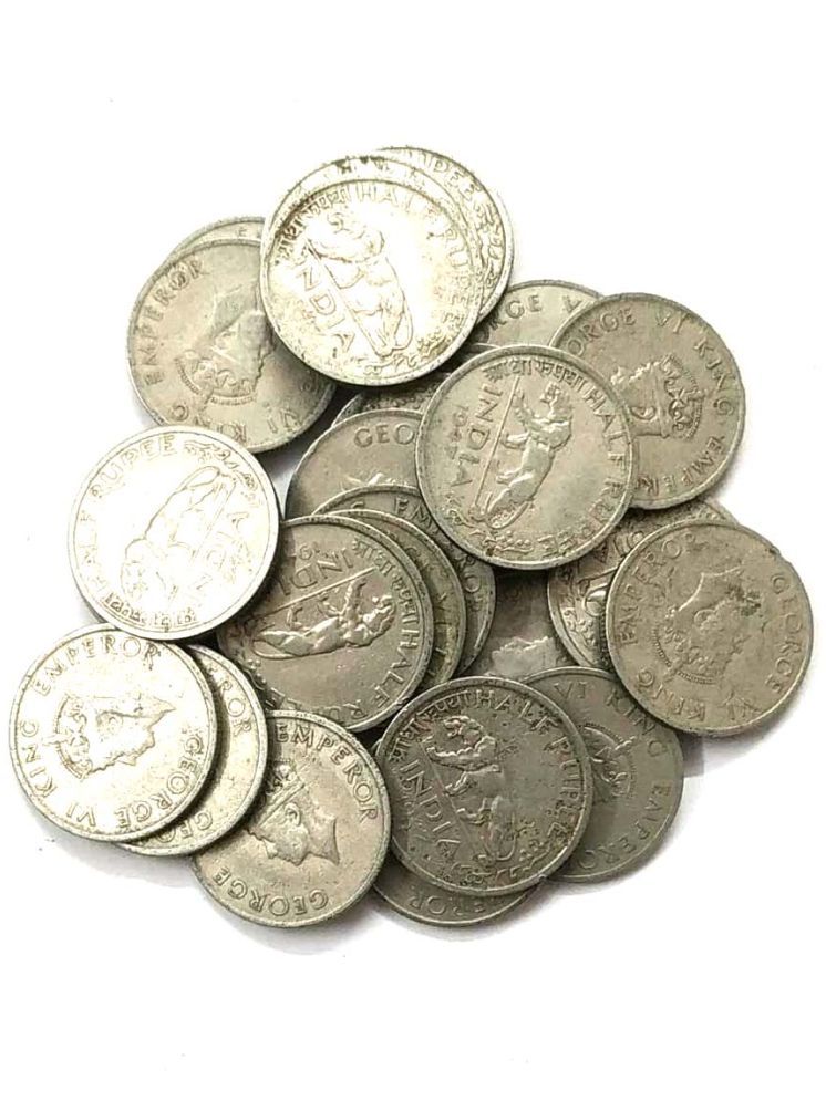     			Half Rupees Mix Coin ( Pack of 10 ) Condition as per Image