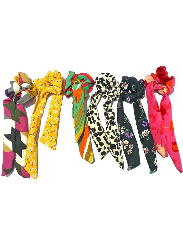     			La Belleza Multi Women's Scrunchie ( Pack of 6 )