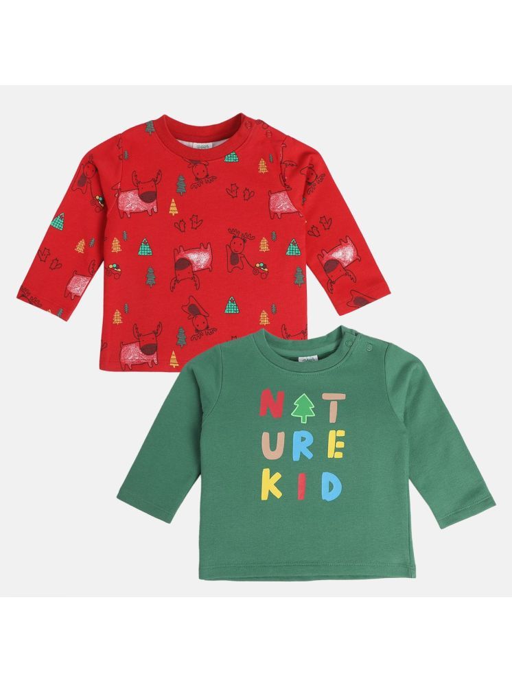     			MINI KLUB Multi Baby Boy T-Shirt ( Pack of 2 )