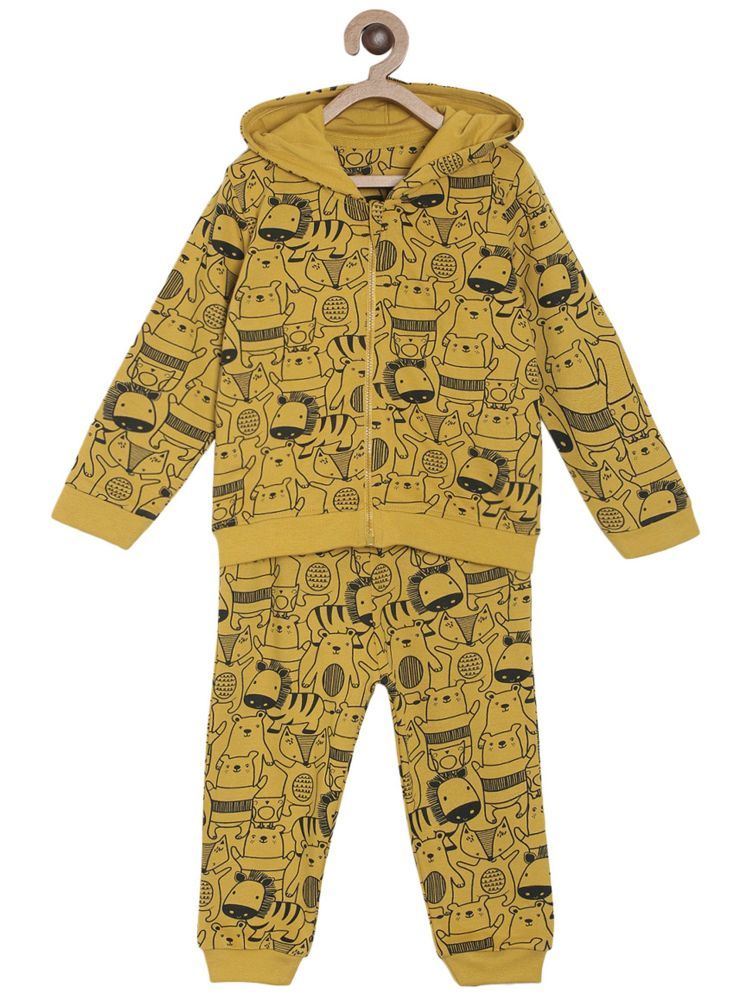     			MINI KLUB Yellow Acrylic Boys Sweatshirt & Trackpant ( Pack of 1 )