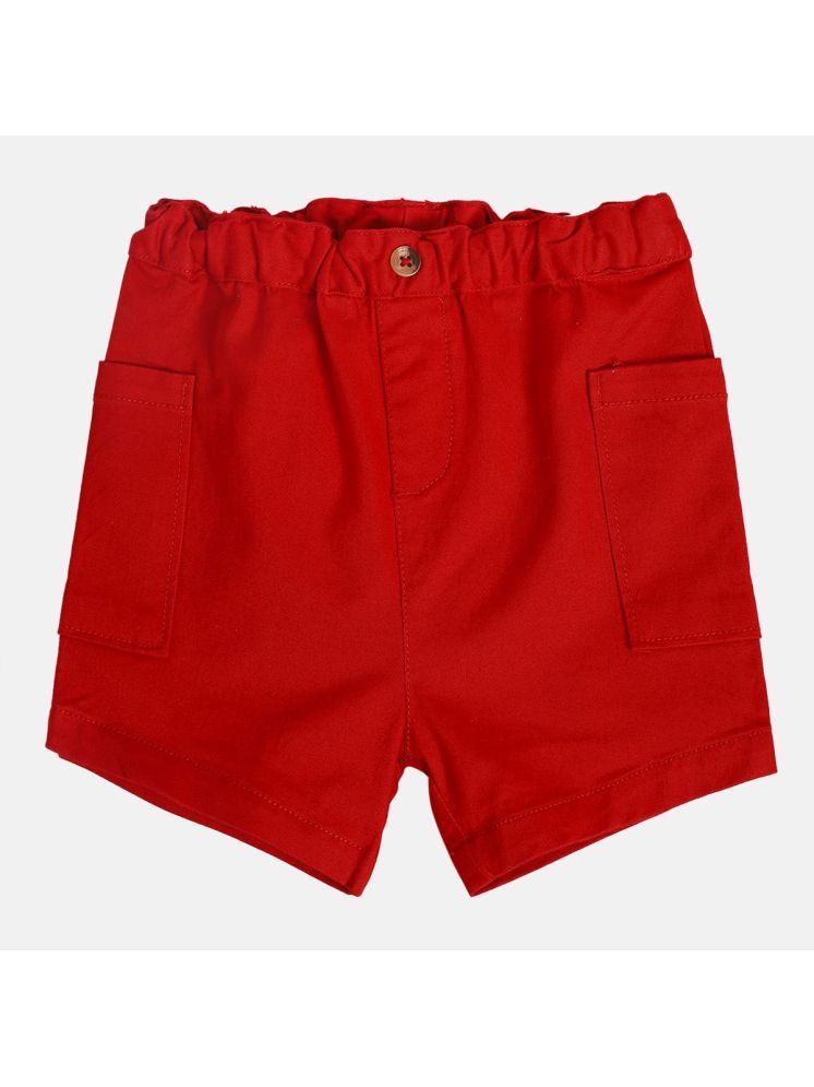     			Miniklub Baby Boys Woven Shorts (Red Color)