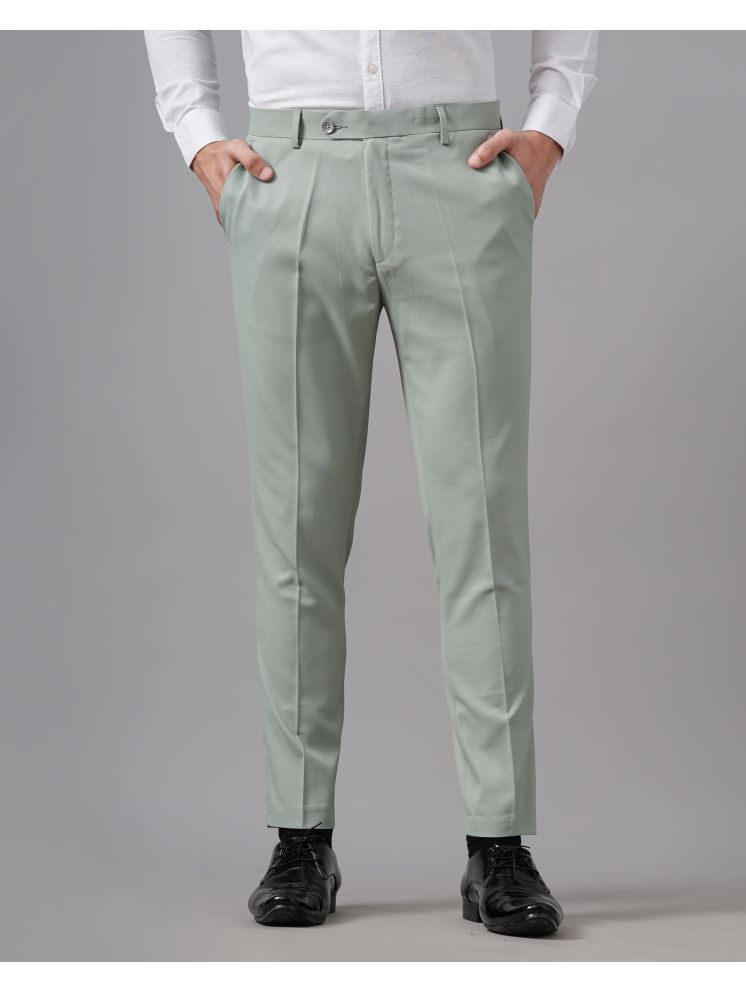     			Paul Street Slim Flat Men's Formal Trouser - Green ( Pack of 1 )