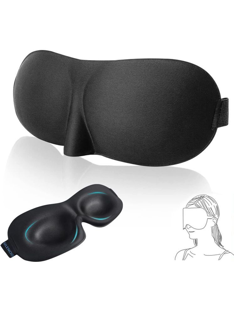     			RAMDEV ENTERPRISE 3D Memory Foam Sleep Black Eye Mask