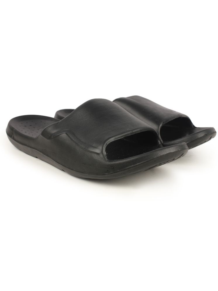     			Richale Black Men's Slide Flip Flop