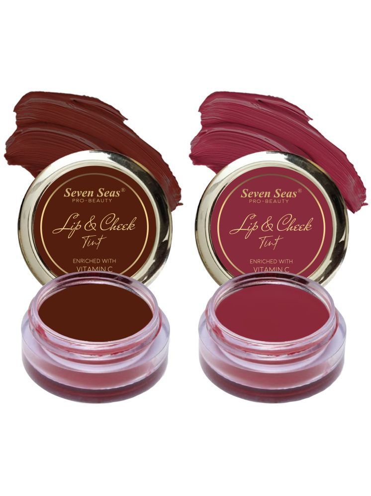     			Seven Seas Tint Enriched With Vitamin C For Lips,Cheeks and Eye (Maroon,Mandy 8g) pack of 2