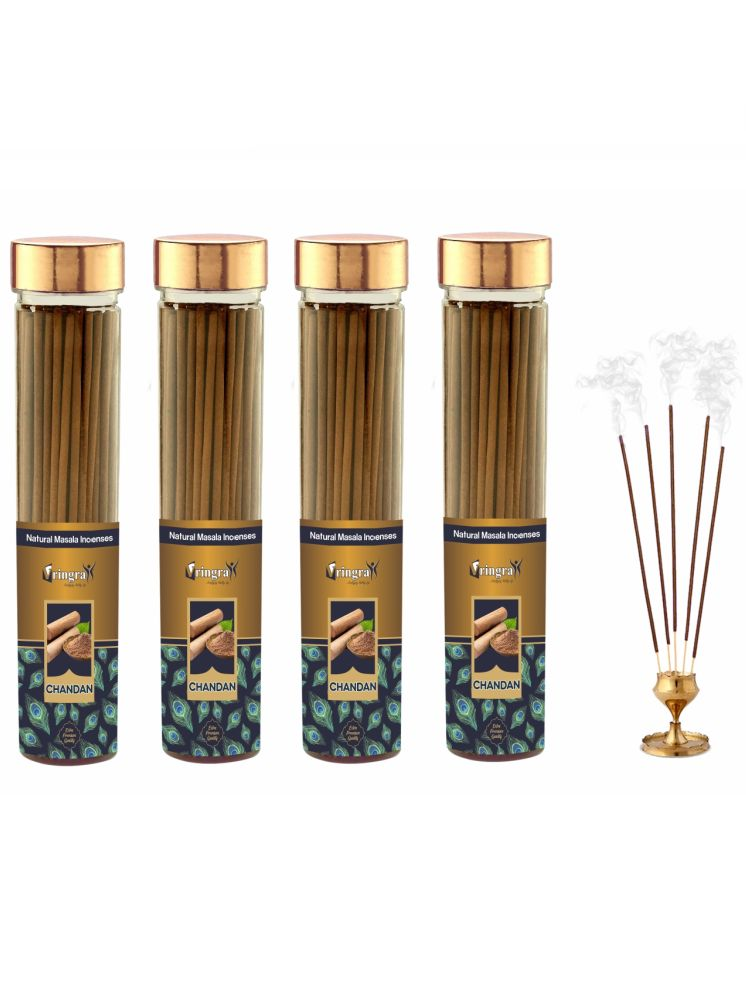     			Vringra Incense Dhoop Sticks Chandan 100 gm ( Pack of 4 )